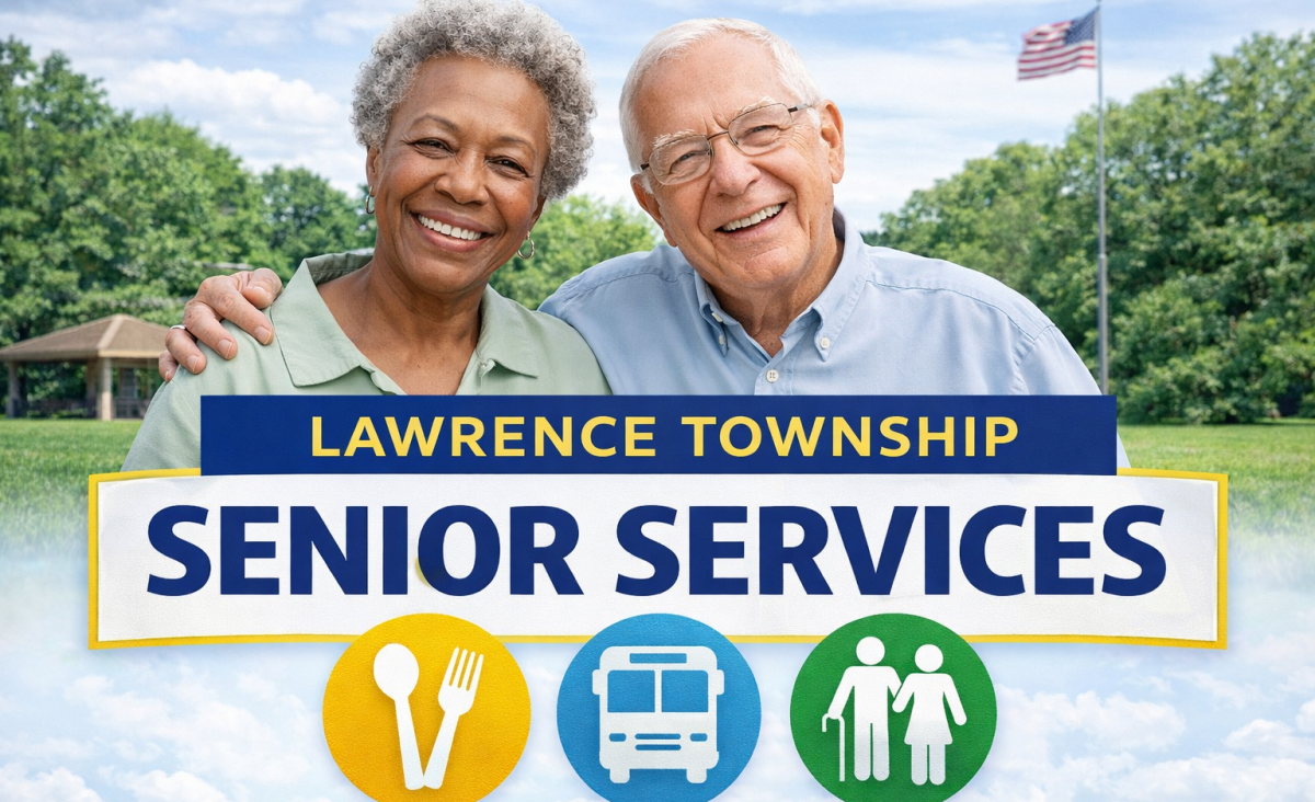 Lawrence Township Senior Services graphic representing programs and resources for older adults.